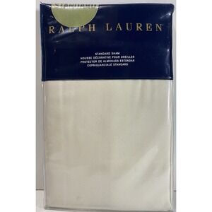 Title: Ralph Lauren Sophie Modern Glamour Standard Sham Navy Cream Polka Dot NWT